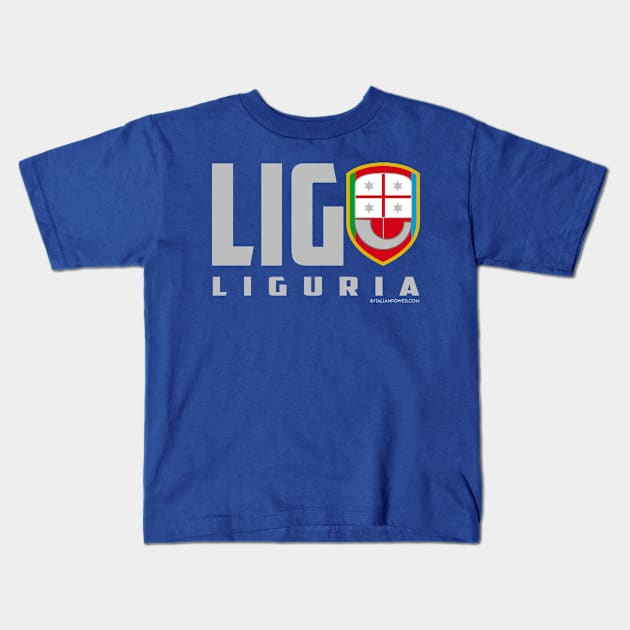 LIG-Liguria Kids T-Shirt by ItalianPowerStore